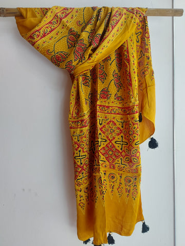 Modal Silk Ajrakh Stole