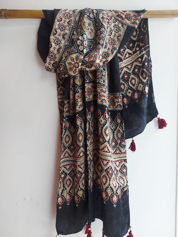 Modal Silk Ajrakh Stole