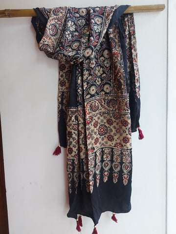 Modal Silk Ajrakh Stole