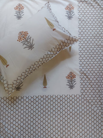 Baagh Superking Bedsheet - Beige