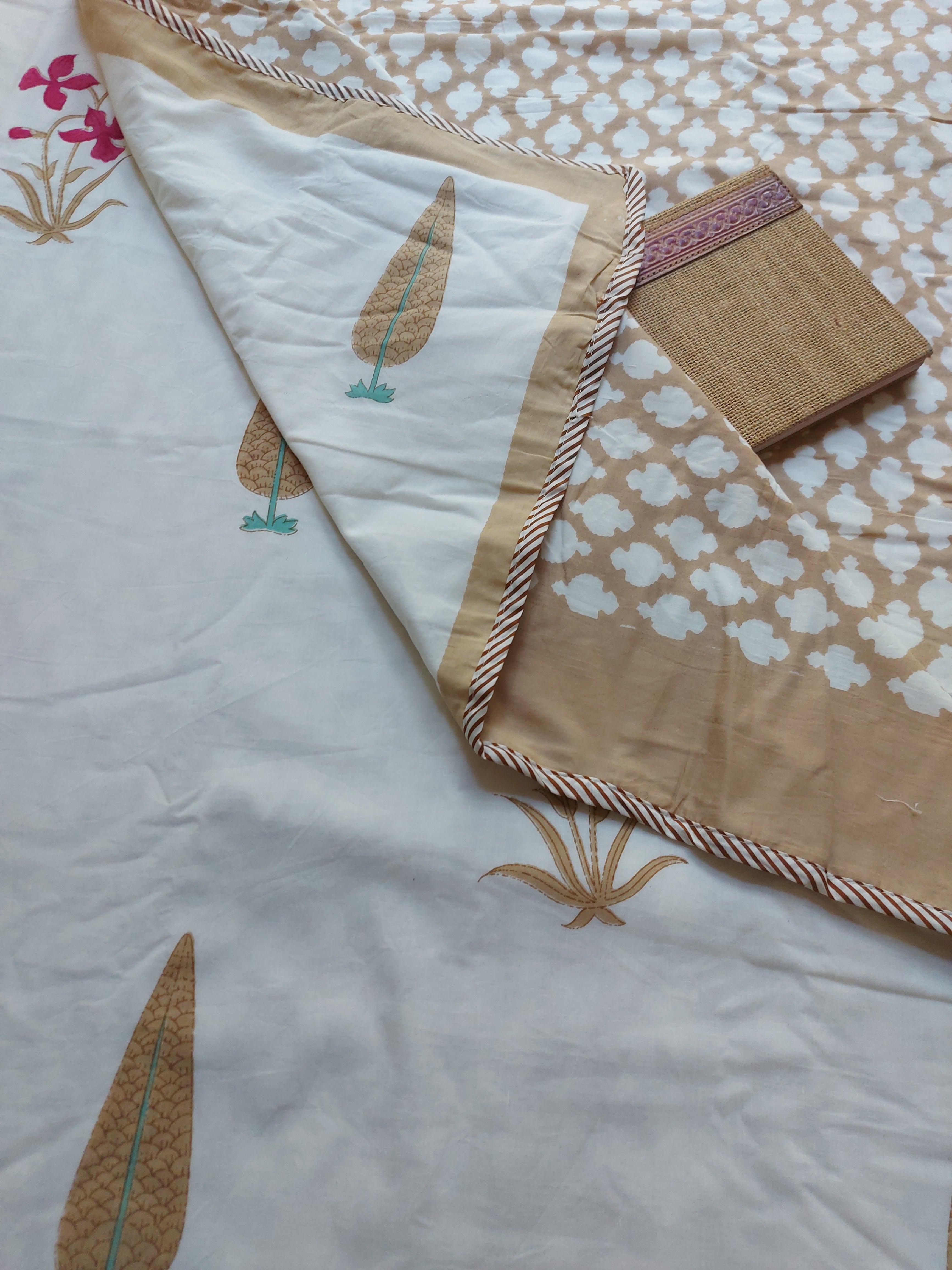 Sanganeri Single Dohar - Pink