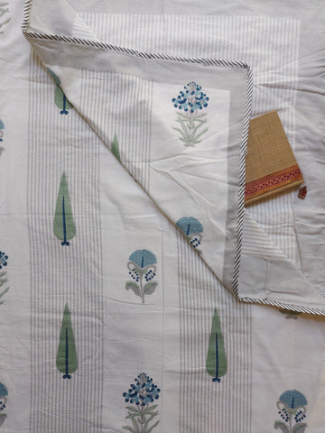 Sanganeri Single Dohar - Blue