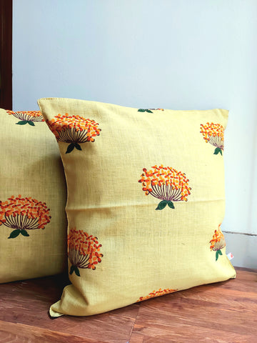 Floral Cotton Cushion Cover