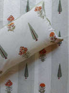 Baagh Double Bedsheet - Peach