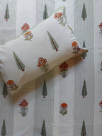 Baagh Double Bedsheet - Peach