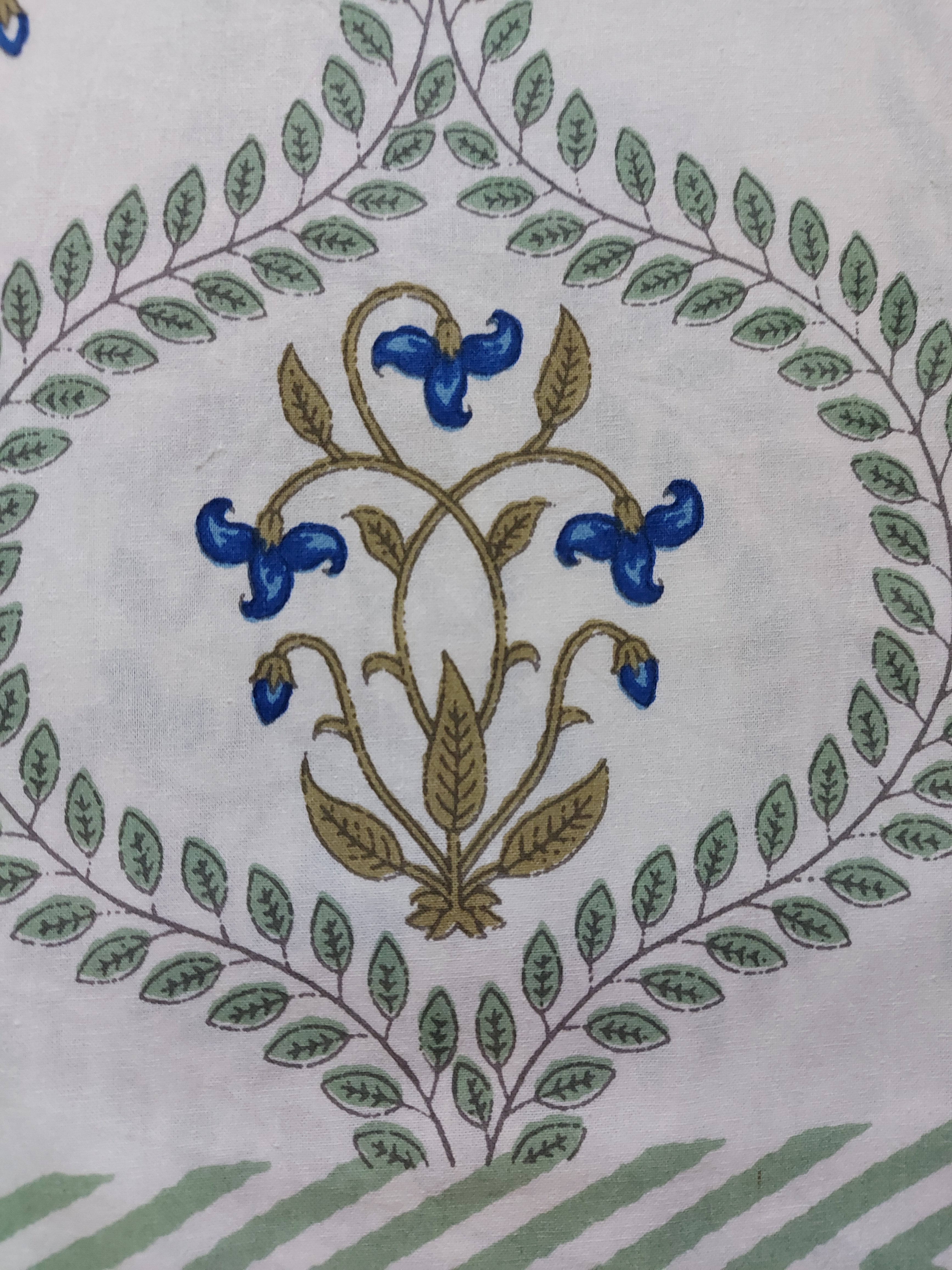 Baagh Double Bedsheet - Blue