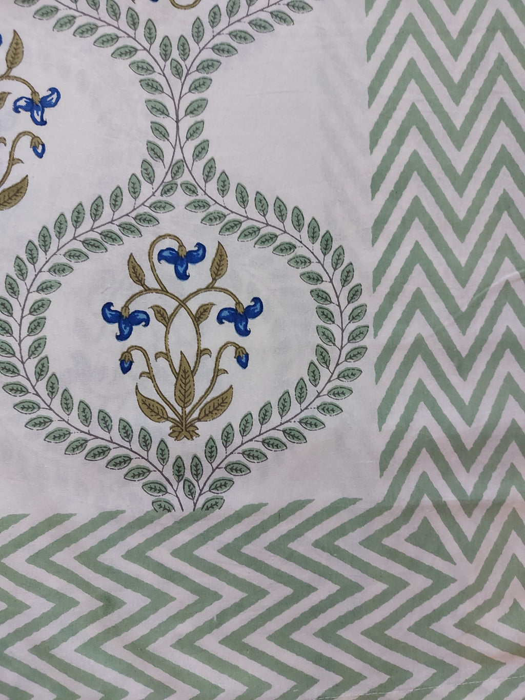 Baagh Double Bedsheet - Blue