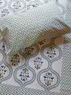 Baagh Double Bedsheet - Blue