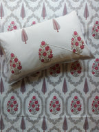 Baagh Double Bedsheet - Maroon