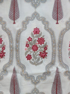 Baagh Double Bedsheet - Maroon