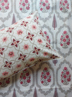 Baagh Double Bedsheet - Maroon