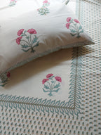 Baagh Double Bedsheet - Pink