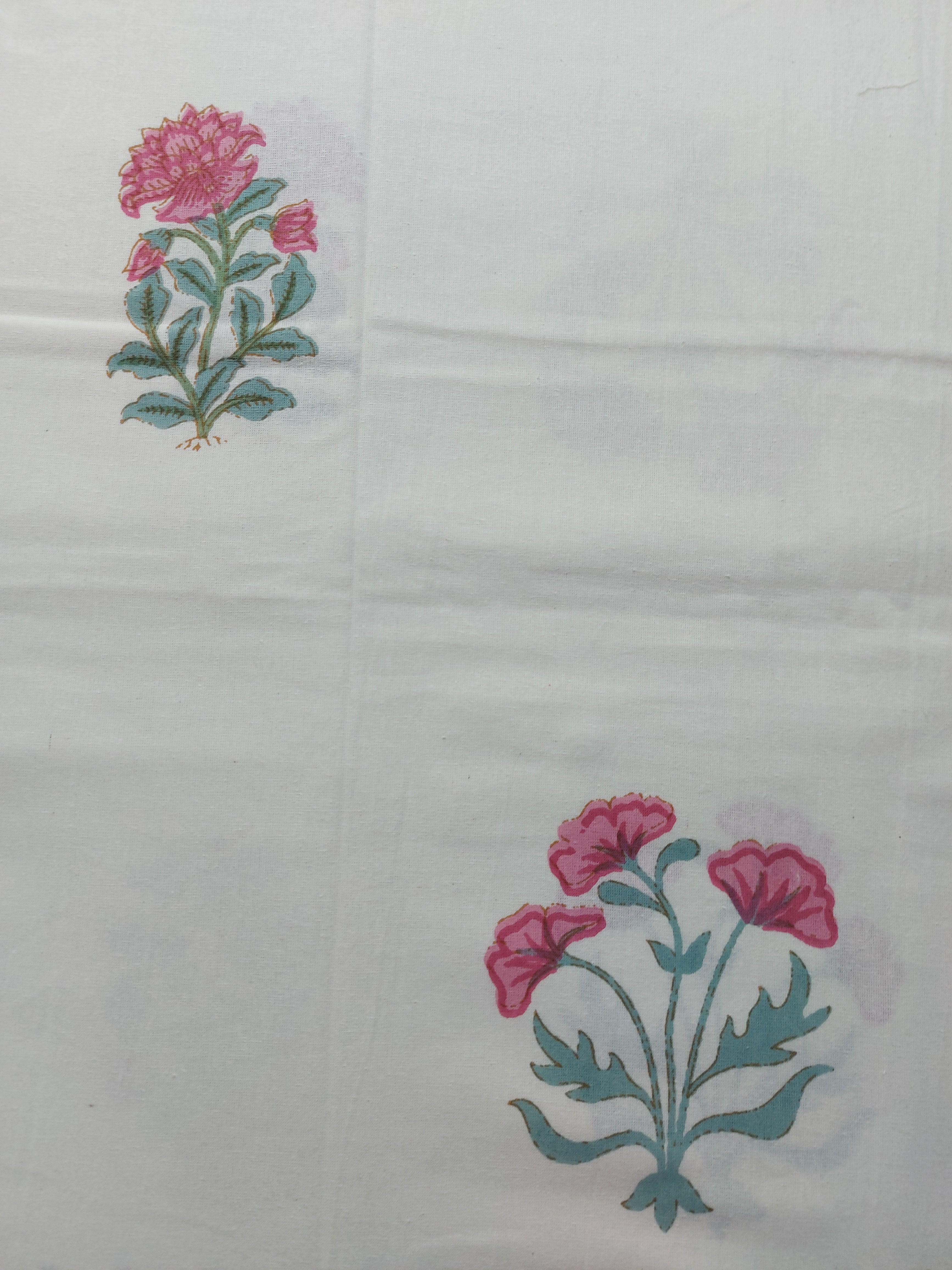 Baagh Double Bedsheet - Pink