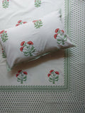 Baagh Double Bedsheet - Peach