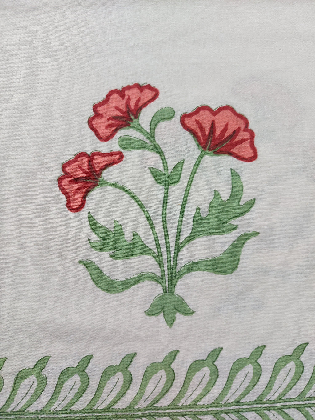 Baagh Double Bedsheet - Peach