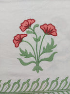 Baagh Double Bedsheet - Peach