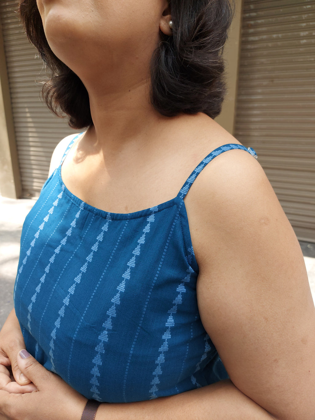 Woman's Casual Dress - Dark Blue