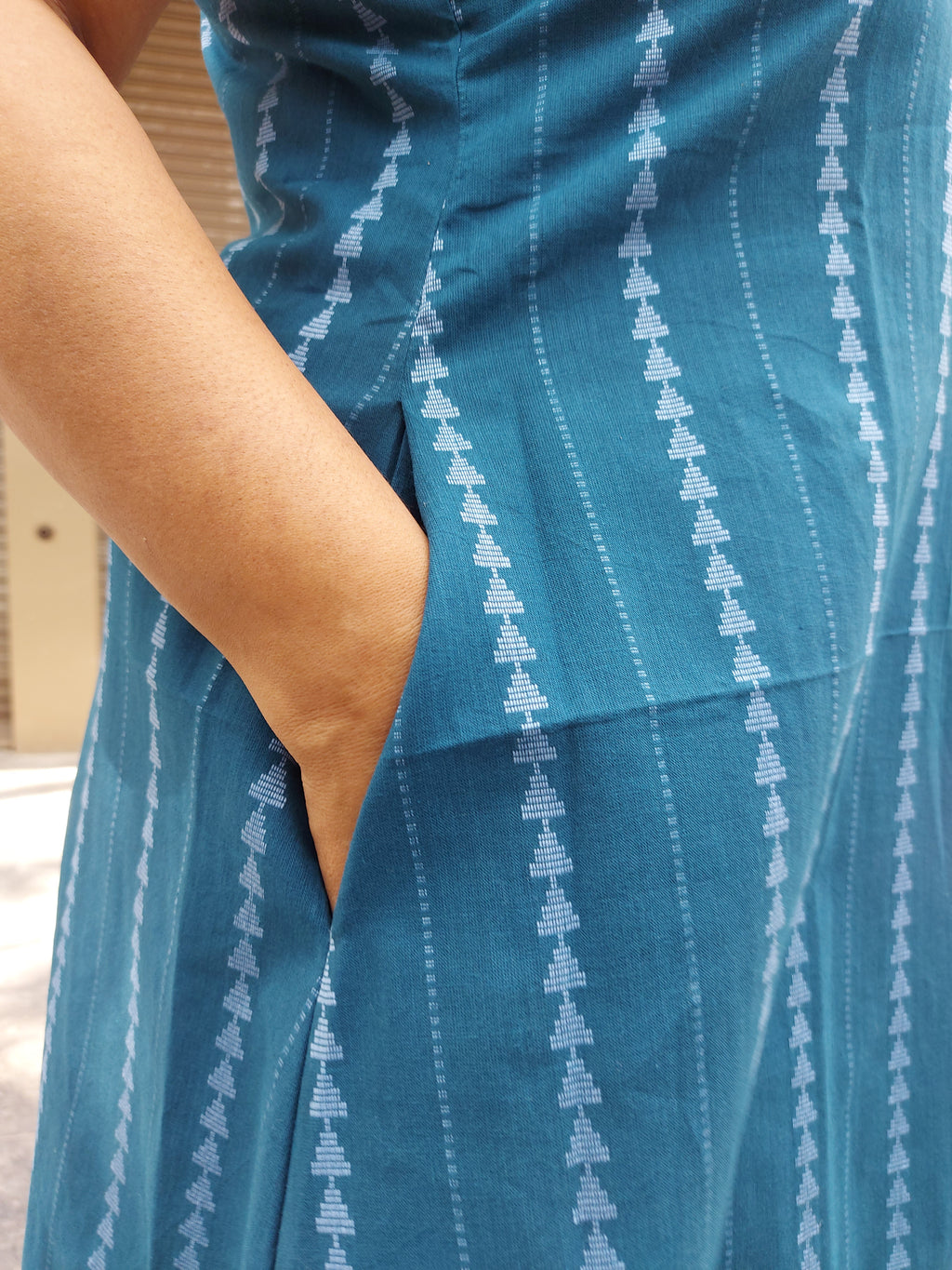 Woman's Casual Dress - Dark Blue