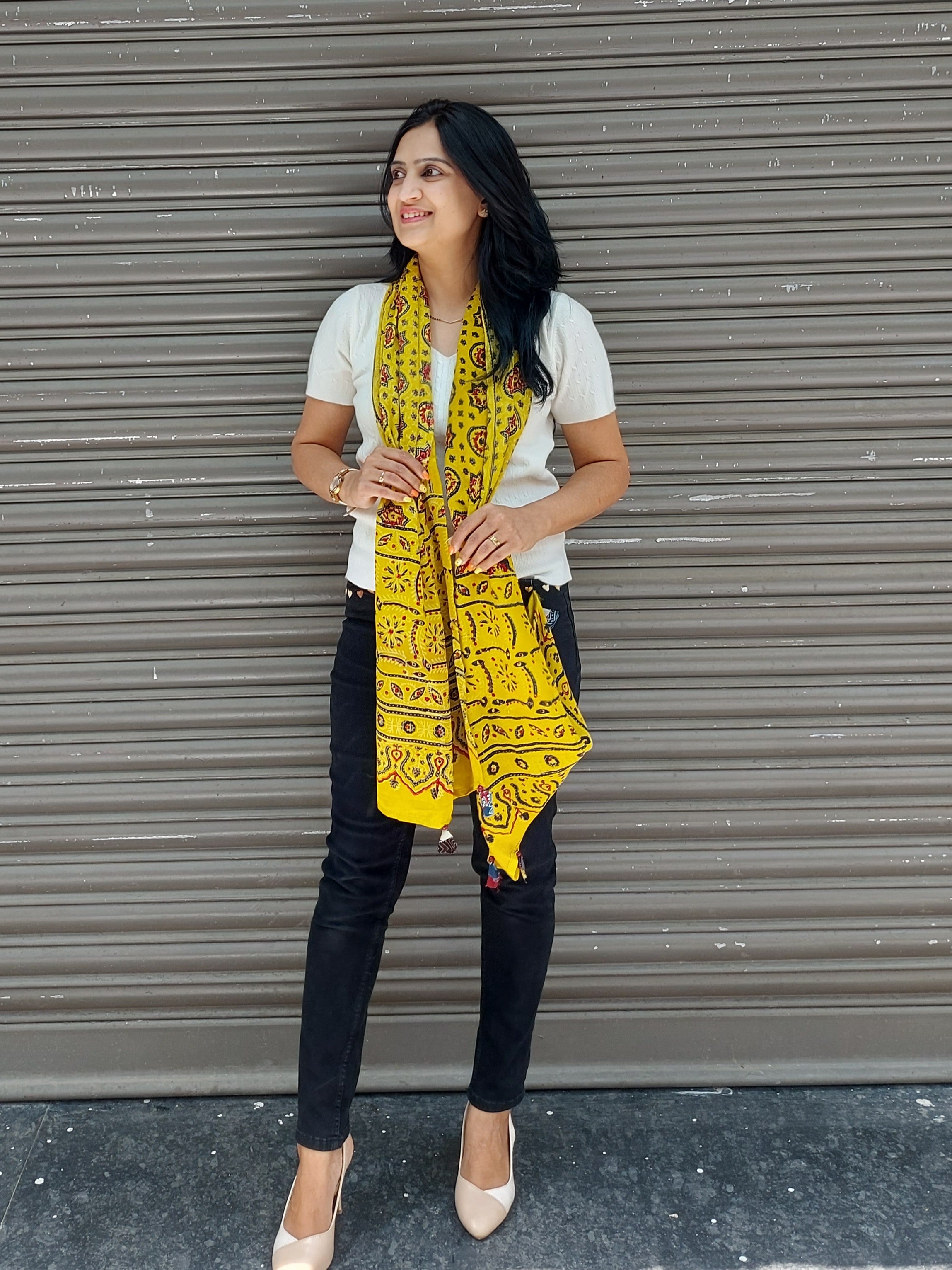 Modal Silk Ajrakh Stole