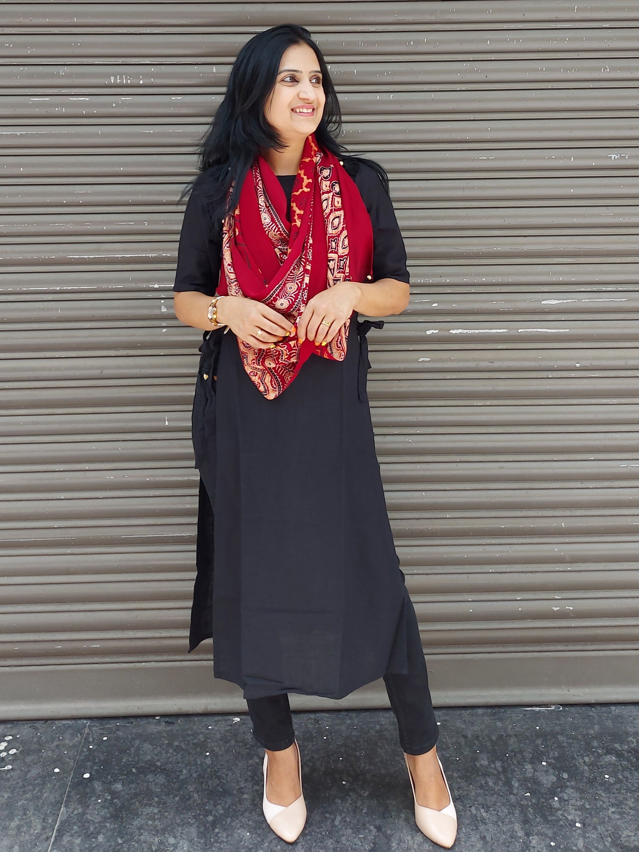 Modal Silk Ajrakh Stole