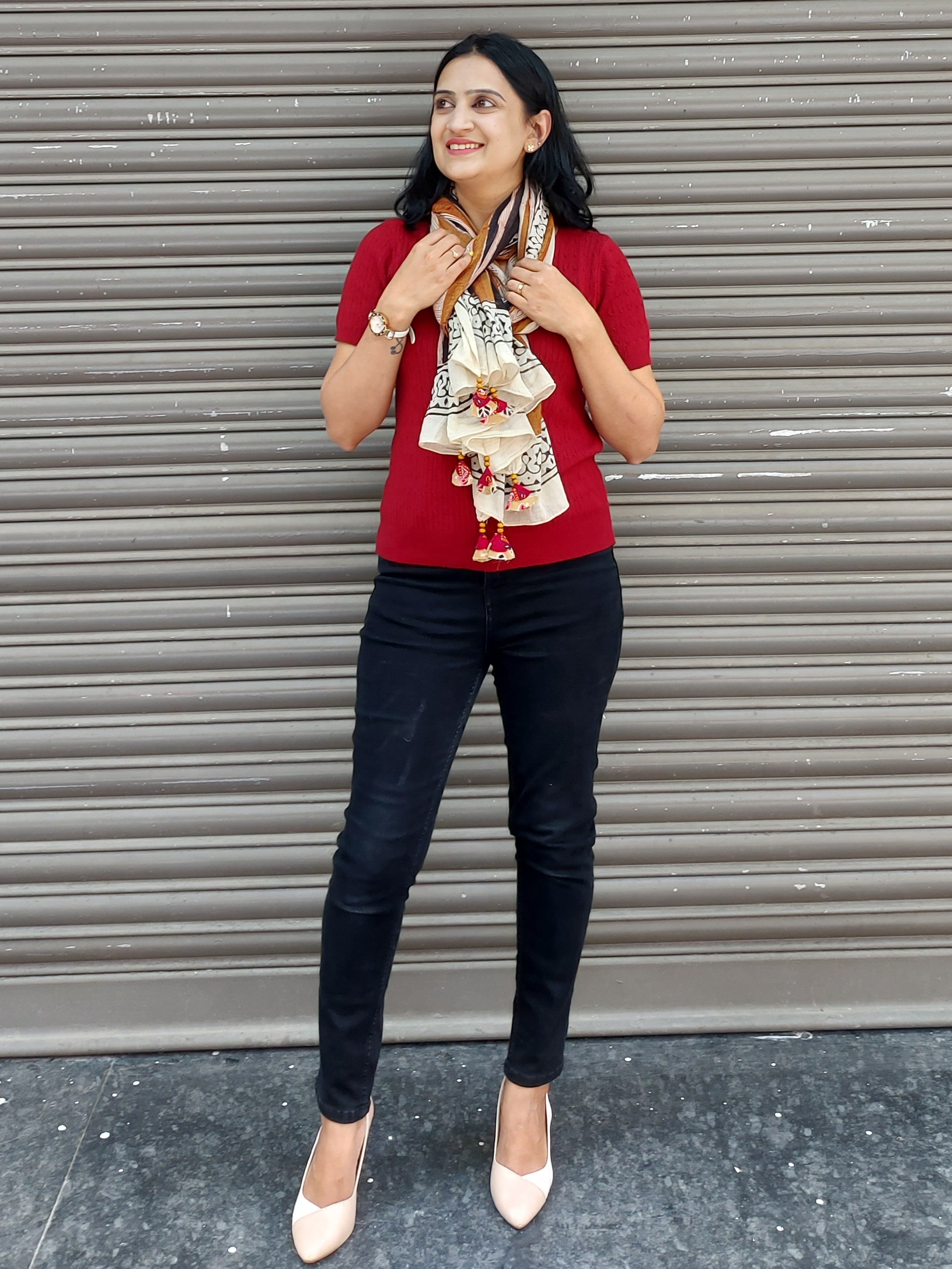 Block Printed Cotton Stole