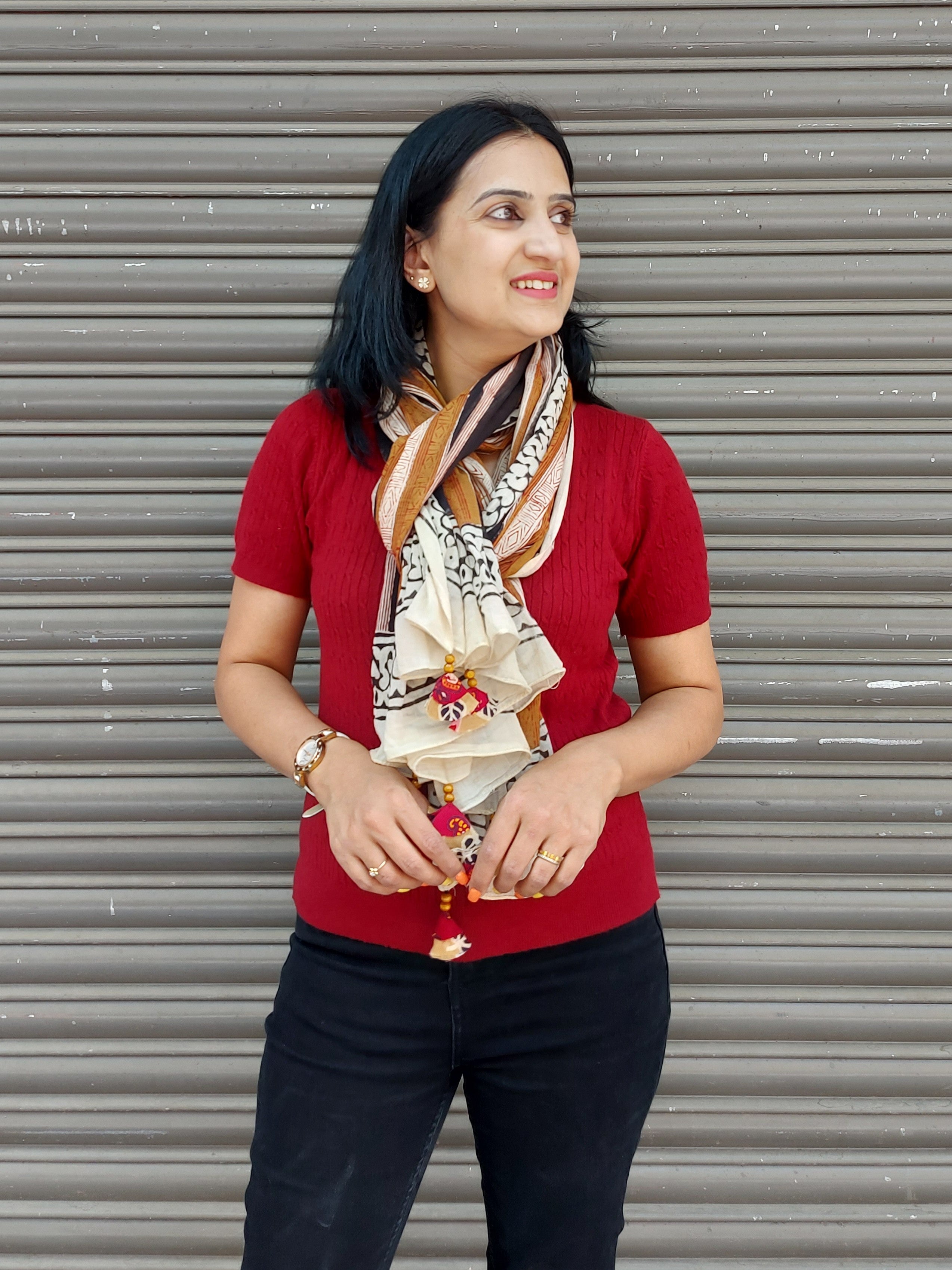 Block Printed Cotton Stole