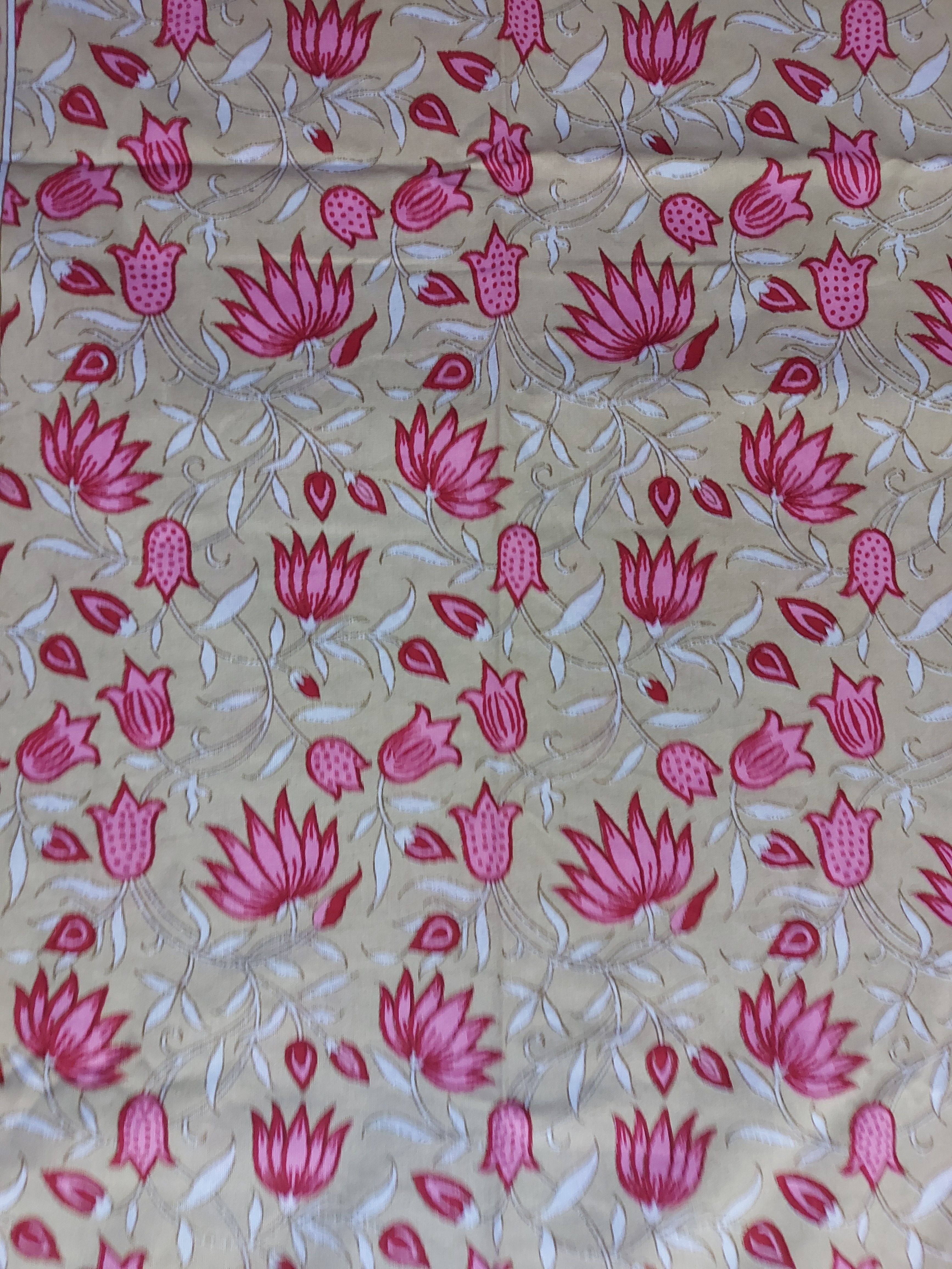Baagh Double Bedsheet - Mustard Yellow