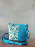 Cotton Basket Sling - Green & Blue