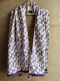 Cotton Stole - Purple