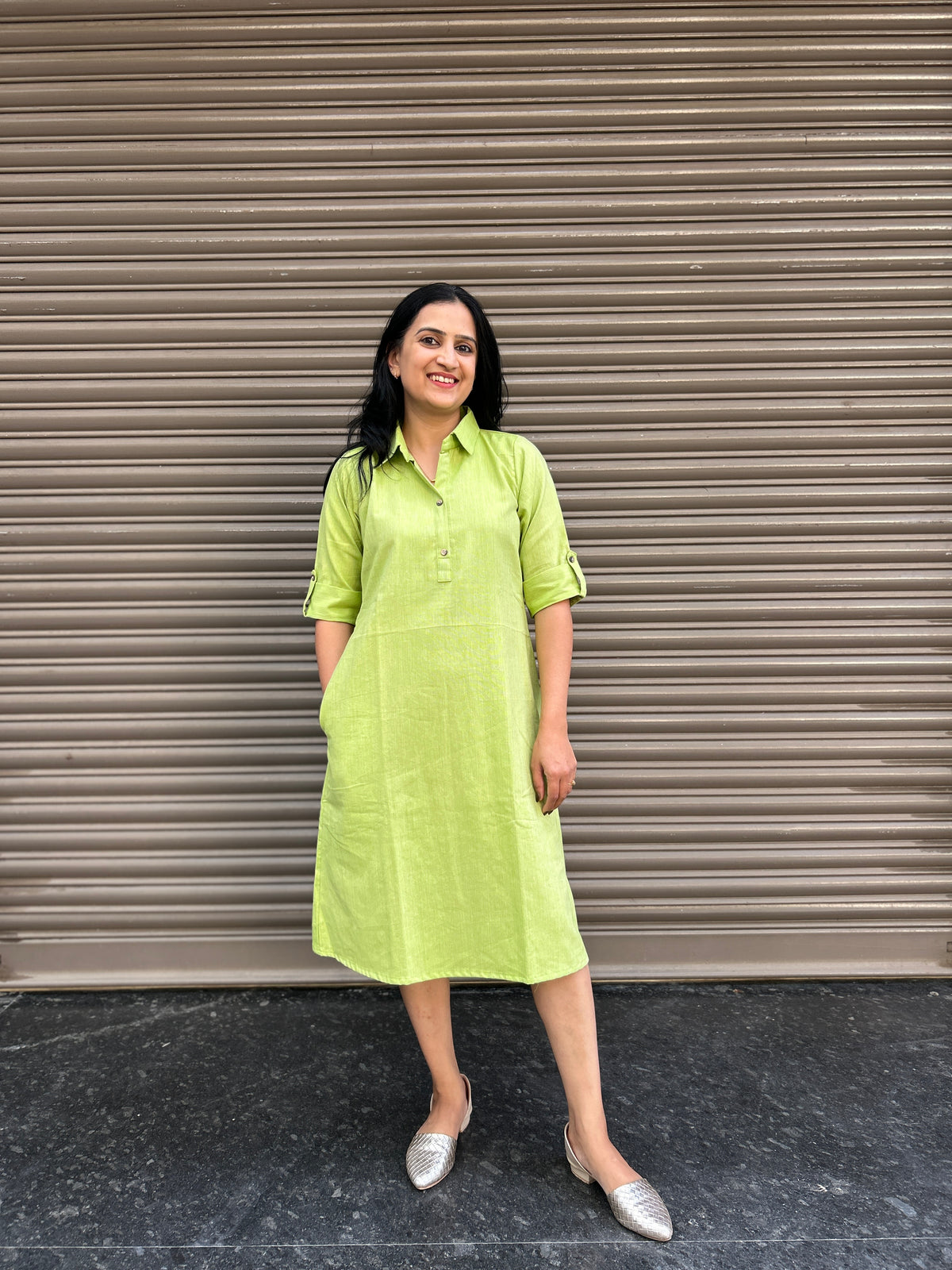 Woman's Casual Dress - Green