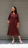 Woman's Casual Dress - Brown