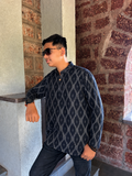 Men's Short Kurta - Navy Blue