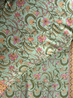 Baagh Double Bedsheet - Green