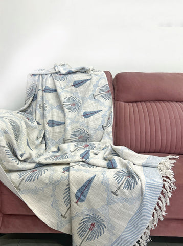 Heritage Block Printed Sofa Throws