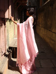 Mangalagiri Plain Cotton Silk Saree - Baby Pink