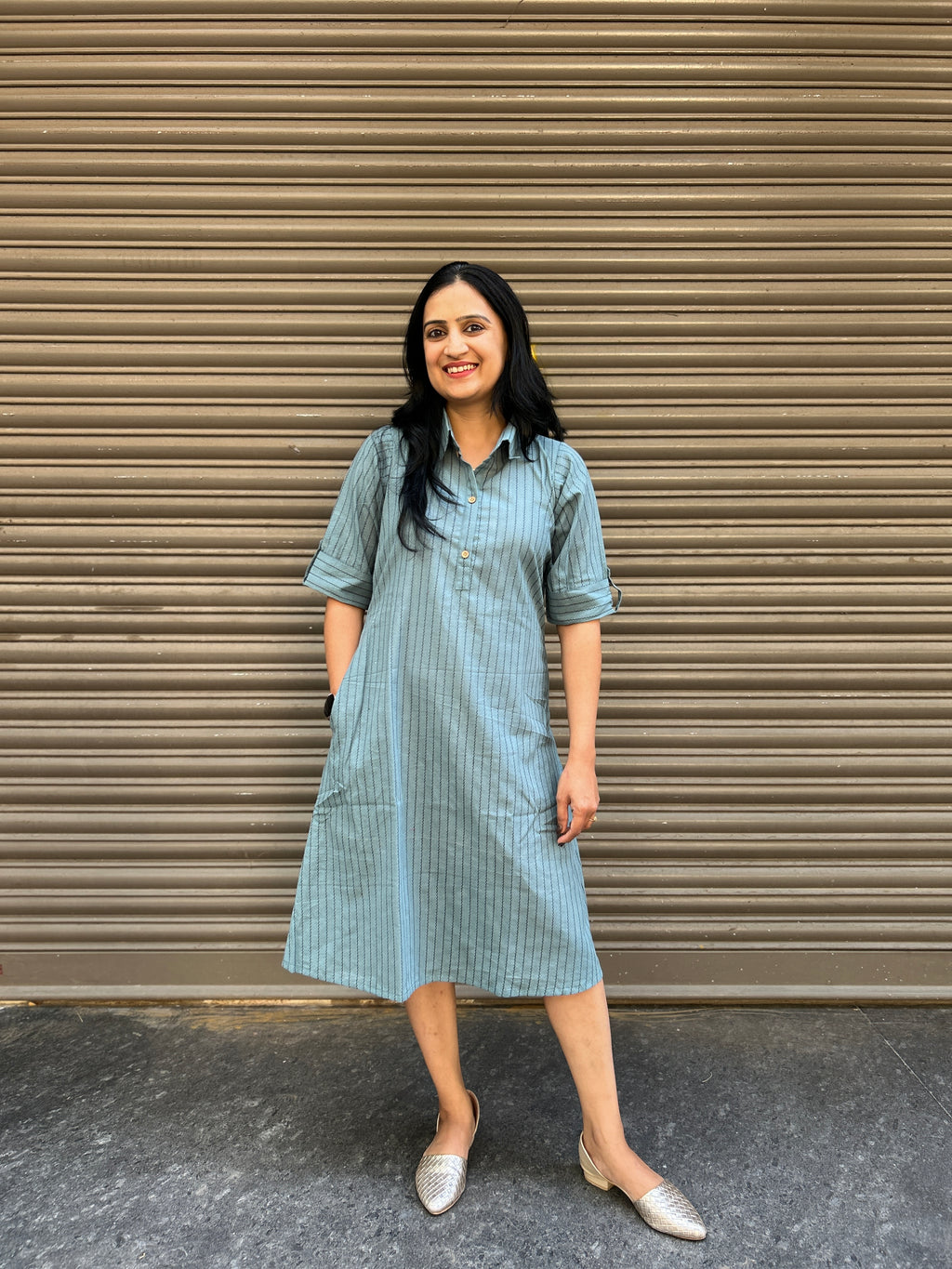 Woman's Casual Dress - Grey