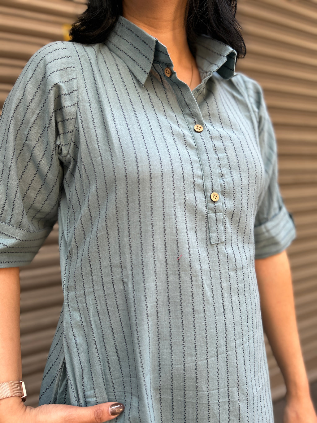 Woman's Casual Dress - Grey