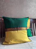 Khun Cushion Cover - Green & Yellow