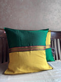 Khun Cushion Cover - Green & Yellow