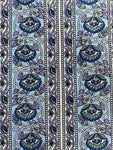 Baagru Double Bedsheet - Blue Mughal