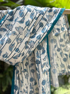 Cotton Stole - Blue