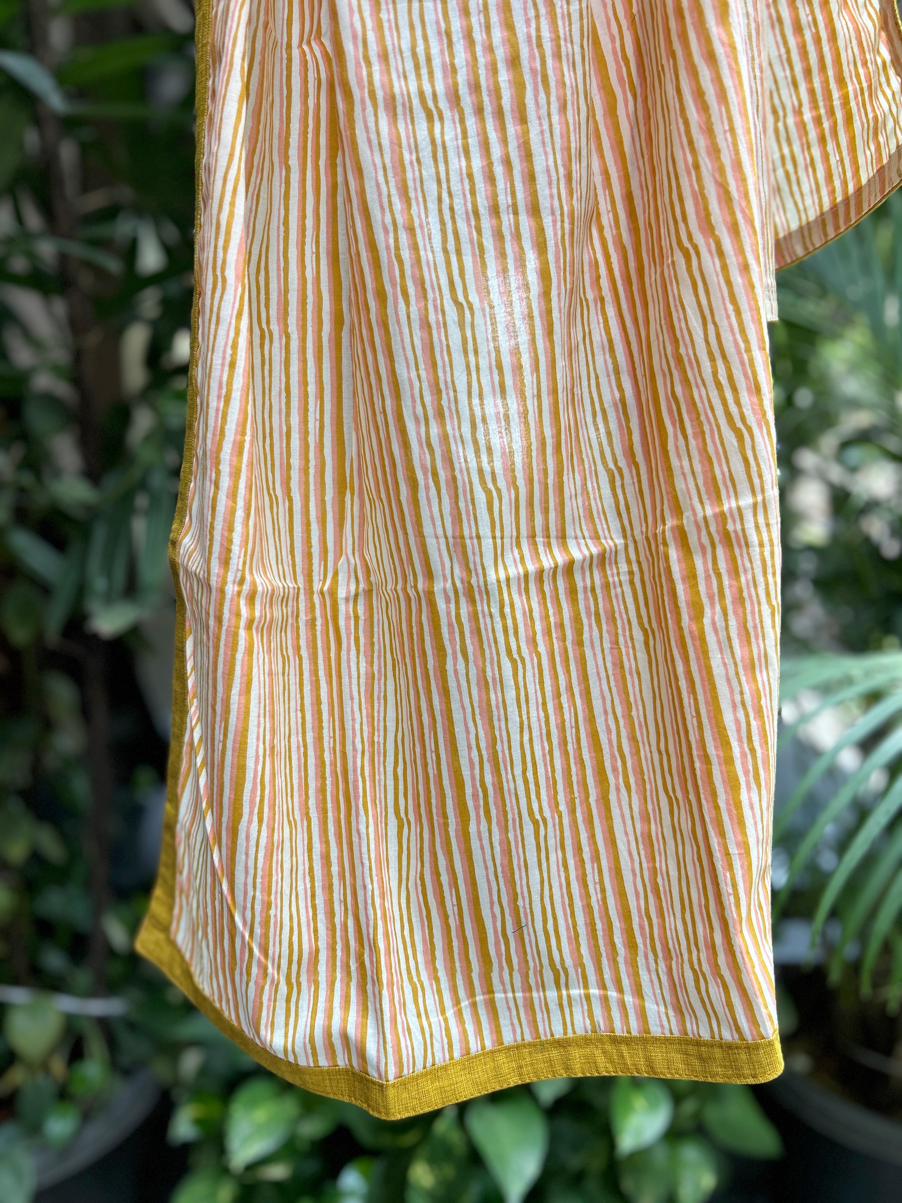Cotton Stole - Yellow
