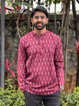 Men's Short Kurta - Ikat