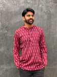 Men's Short Kurta - Ikat