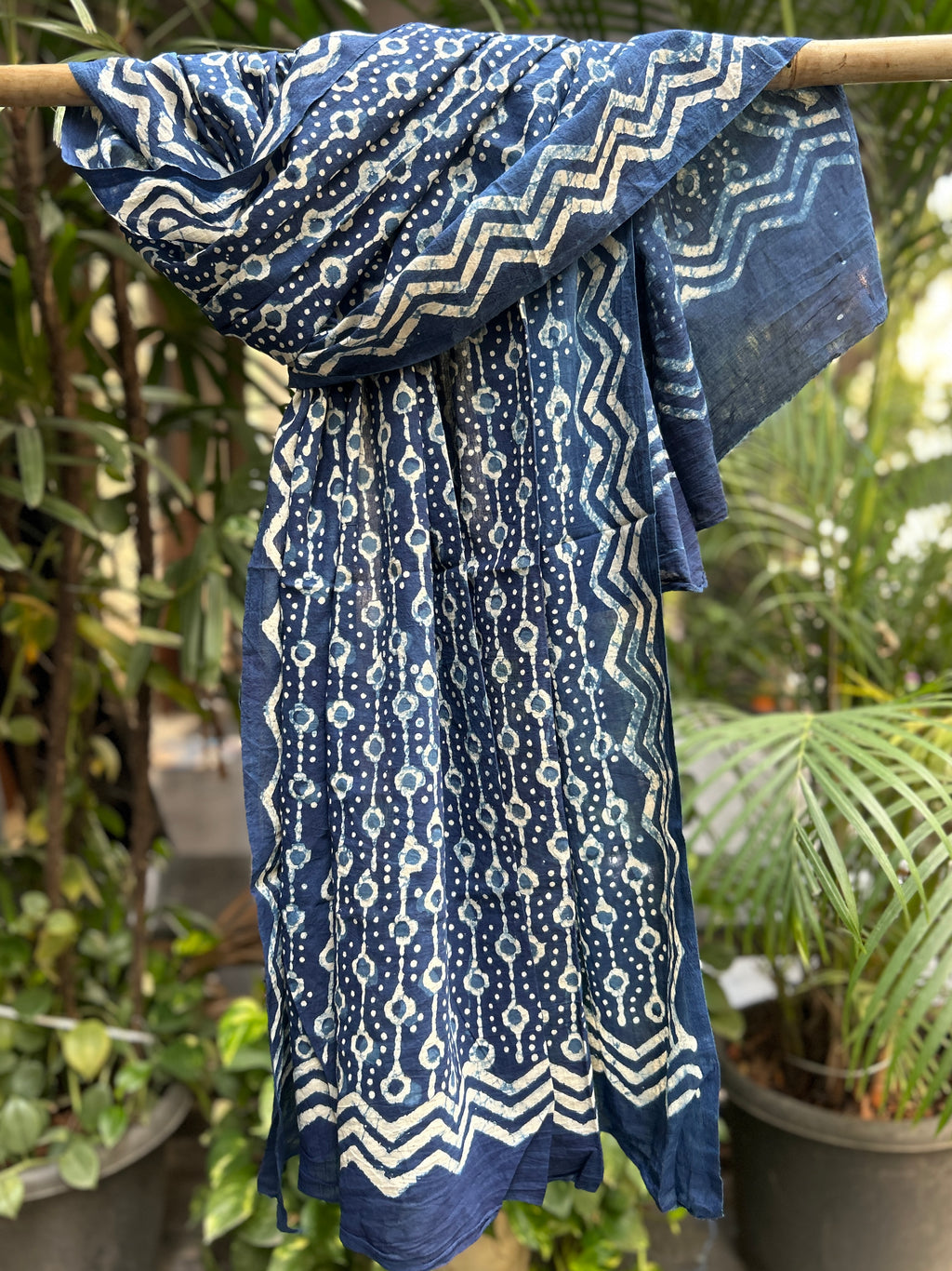 Block Printed Cotton Stole