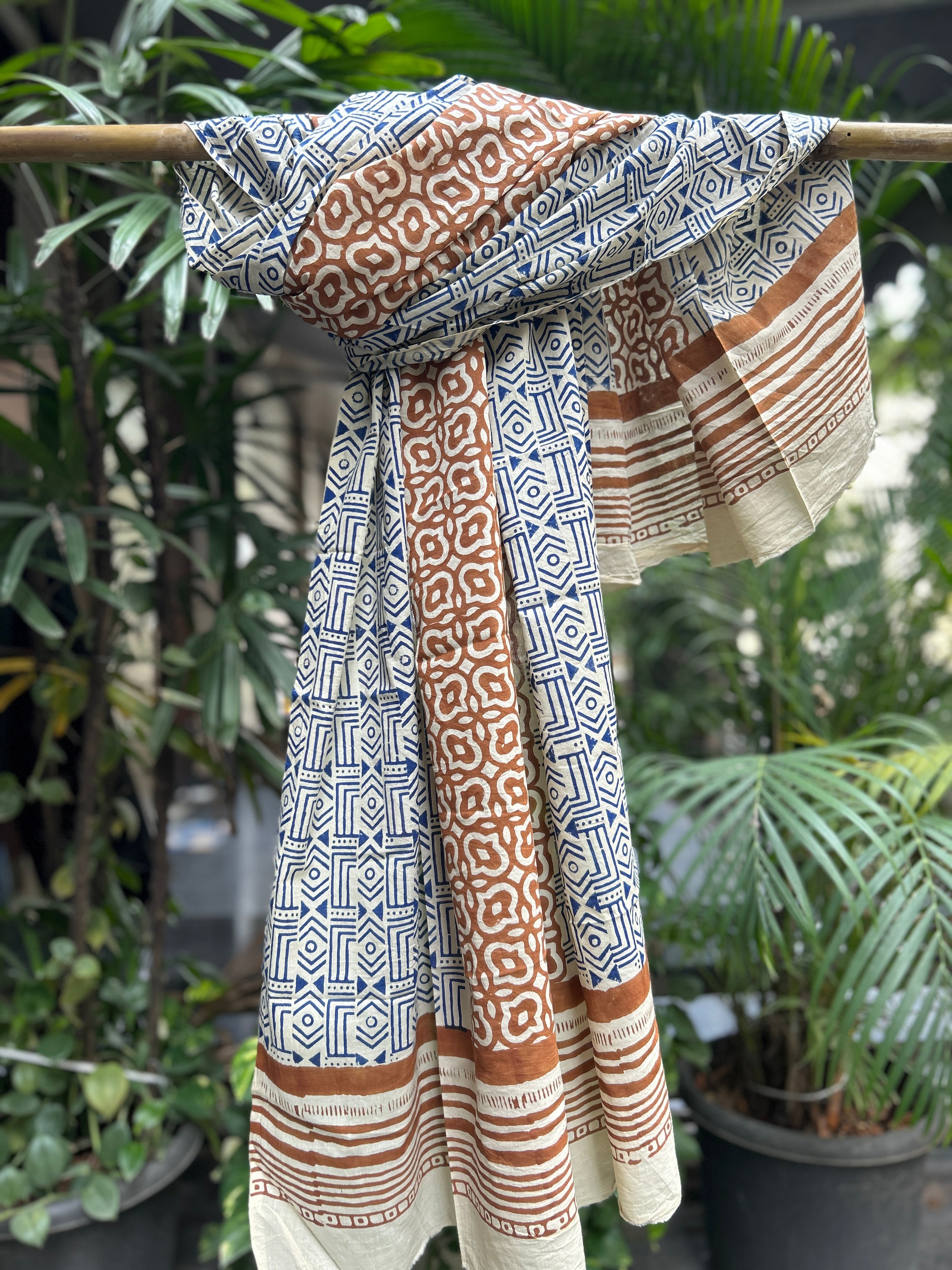 Block Printed Cotton Stole
