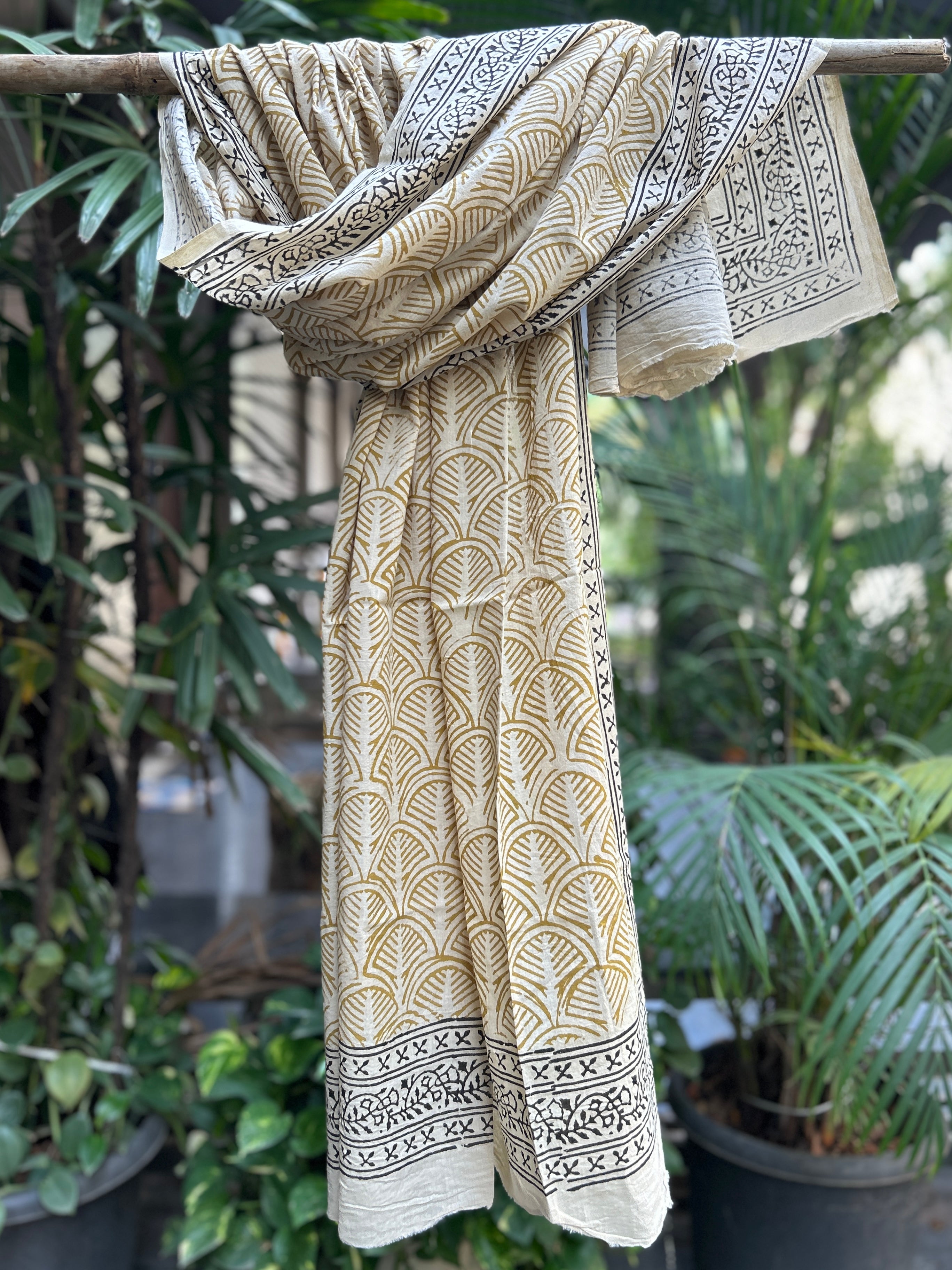 Block Printed Cotton Stole