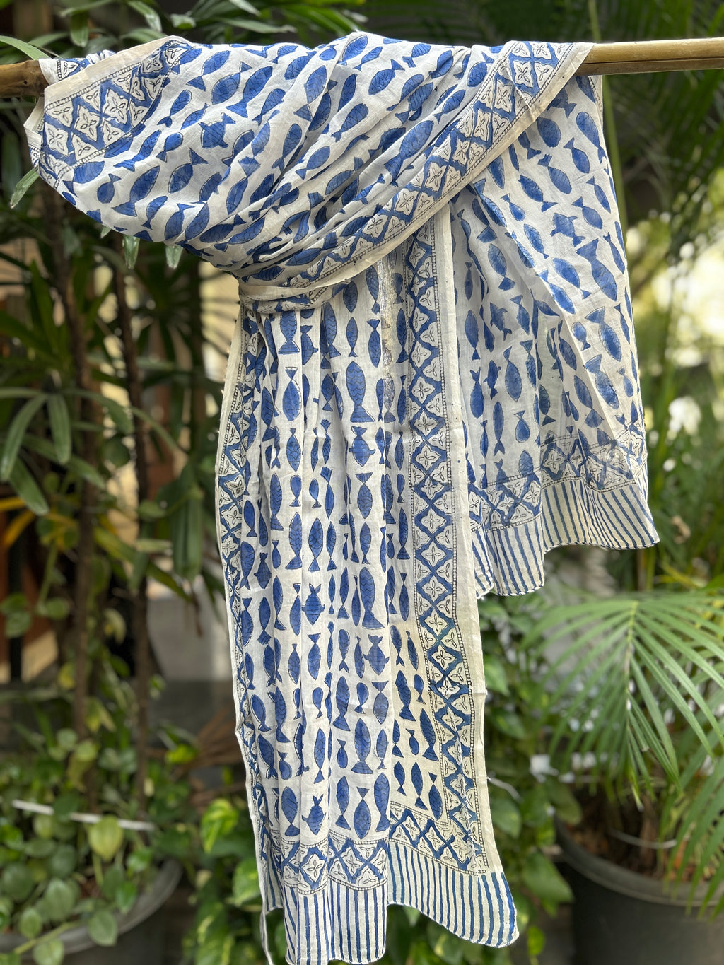 Block Printed Cotton Stole