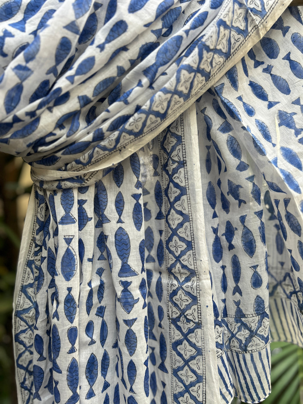 Block Printed Cotton Stole