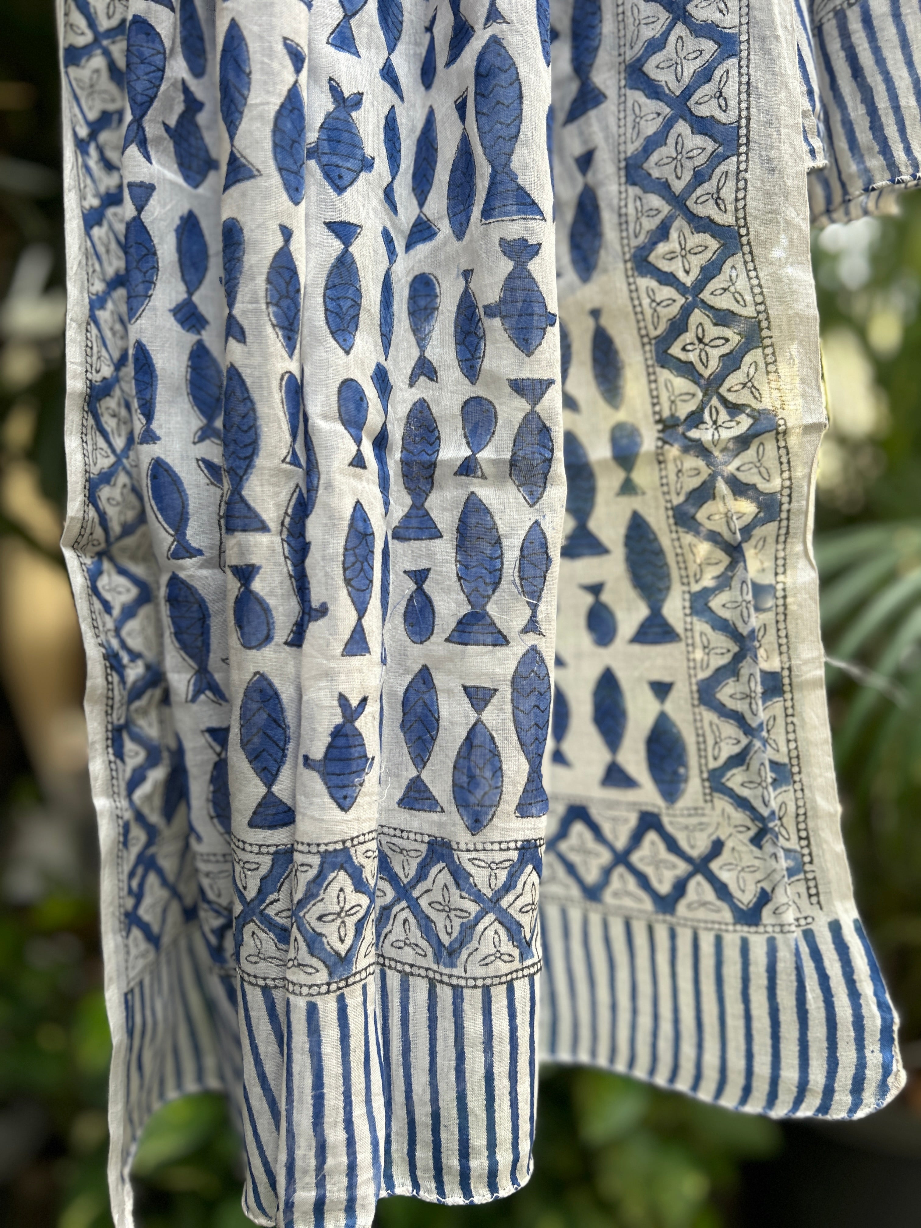 Block Printed Cotton Stole